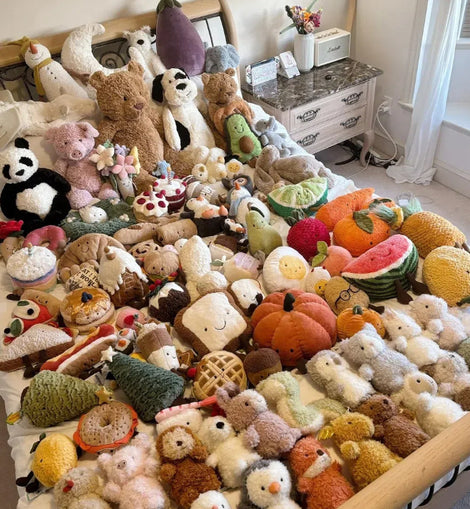 Jellycat Plush Toy Cake Animal Stuffed Toy Cute Bunker Doll Girl Sleeping Pillow Doll
