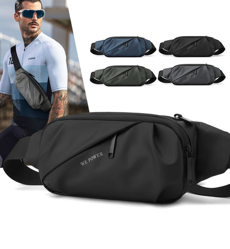 New Men's Multifunctional Waist Bag Water-repellent Casual Sports Chest Bag Outdoor Cycling Bag Fashionable Brand Crossbody Bag