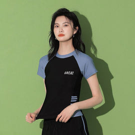 Women's Swimsuit Summer Split Casual Sports Super Fairy Ins Student Conservative Slimming Look Belly-Covering Swimming Pool Swimming Equipment