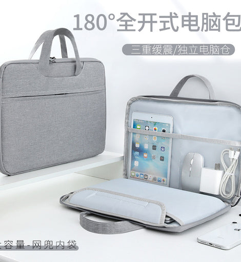 Source Factory Laptop Bag 14inch 15inch Computer Bag Portable Laptop Bag Lightweight Business Briefcase