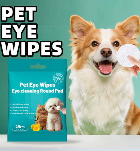Foreign Trade Cross-Border Pet Tear Stain Wipes Pet Supplies Tear Stain Removal Cleaning Wet Wipes Cat Eye Tear Stain Removal
