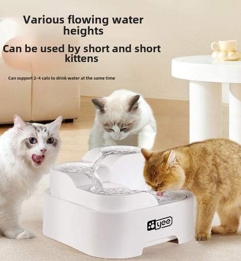 Cross-border cat water dispenser filter circulating water dog water bowl multi-slot automatic pet water dispenser wholesale