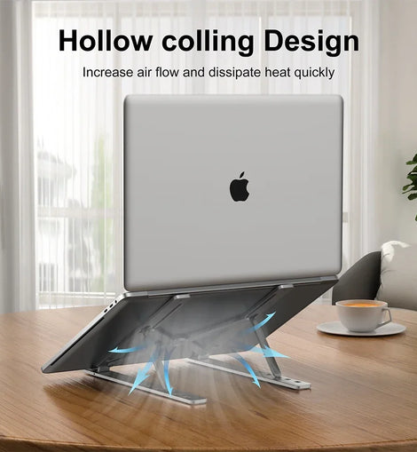 Adjustable Laptop Stand Riser For 8‑15 Inch Devices, Portable Notebook Tablet Holder Bracket, Desktop Ergonomic PC Support Base