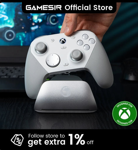 GameSir G7 Pro Wired Xbox Controller with Smart Charging Station, Hall Effect, Gyro, 3.5mm Audio Jack, 1000Hz Polling Rate