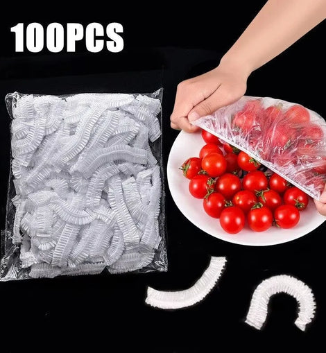 Disposable Food Cover Food Grade Plastic Elastic Food Lids Wrap Bags Refrigerator Fresh-keep Bag For Fruit Vegetable