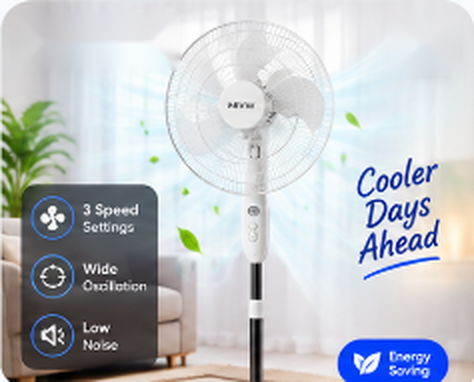 Ultra-Quiet 90° Oscillating Fan